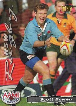 1996 Futera Rugby Union #52 Scott Bowen Front